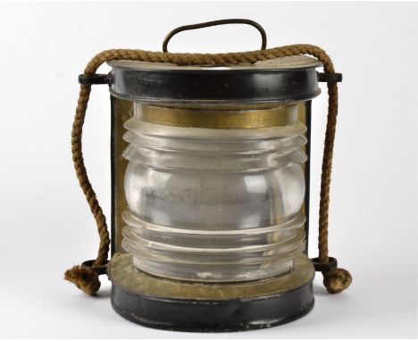 A ship's lamp,  height 24cm 