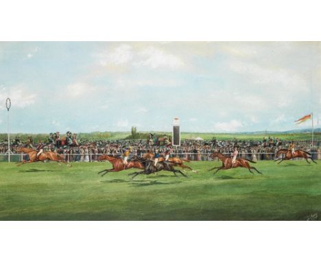 GRAND PRIZ DE PARIS 1877 signed l.r.: J Audy watercolour 72 x 111cm Audy was a talented oil painter and watercolourist, who s