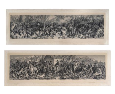 After Daniel Maclise RA (1806-1870) engraved by Charles William Sharpe (1818-1899) THE DEATH OF NELSON at the Battle of Trafa