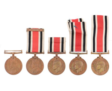 Special Constabulary Long Service Medal George V Thomas W Brand and Henry Reed, the latter with The Great War 1914-18 clasp, 