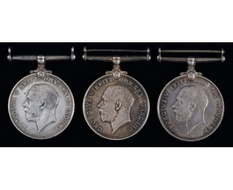 British War Medal K54110 J F Ball Sto 2 RN, 49606 Pte W Cochrane R Scots and 205255 Pte F E Buck 1 Lond R   Private F E Buck 