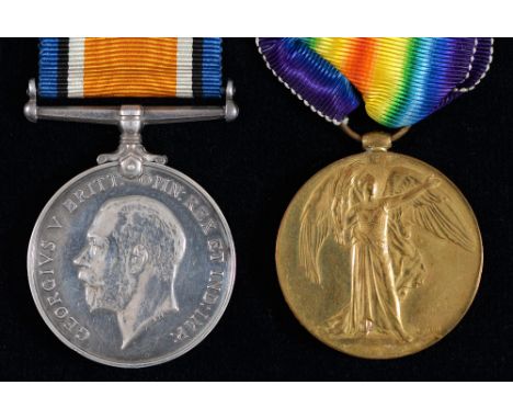 WWI pair, British War Medal and Victory Medal 3158 Cpl H Gray W York R Condition
