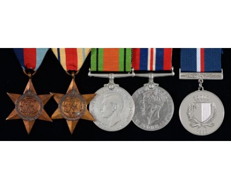 1939-1945 Star, Africa Star, Defence Medal and Royal Airforce Certificate of Service and Discharge of Edgar Charles Cranmer (