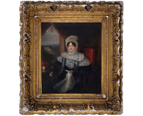 English School, early 19th c - Portrait of John Rawson and another Gentleman and two Ladies of the Rawson Family of Halifax, 