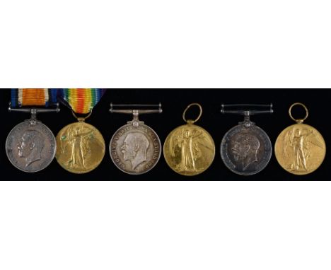WWI pairs, British War Medal and Victory Medal 161395 Spr E T Walker RE, M2-188238 Pte F S Robinson ASC and 3406 Pte W Blackm