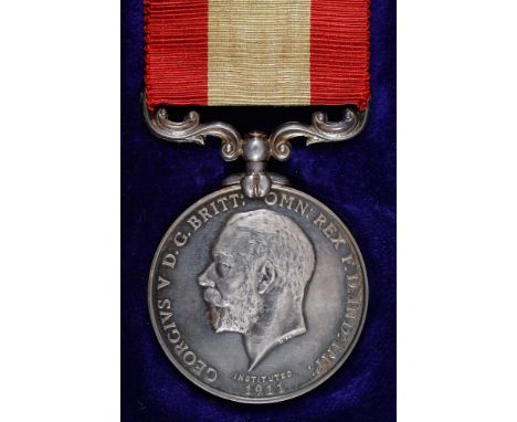 HM Coastguard Long Service and Good Conduct Medal - Rocket Life Saving Apparatus Volunteers George V, Thompson Allen, cased C