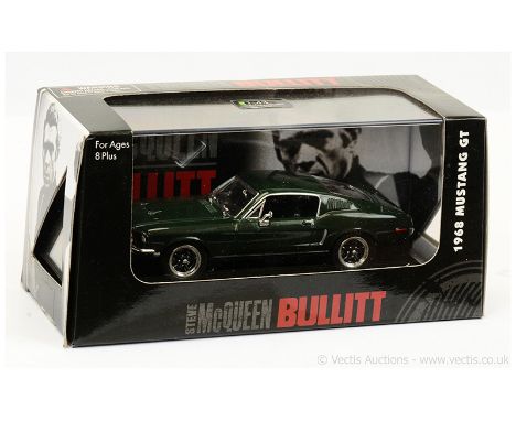 Yat Ming "Bullitt" - "Steve McQueen" - 1968 Ford Mustang GT - this (1/43 Scale) issue is finished in green, chrome and silver