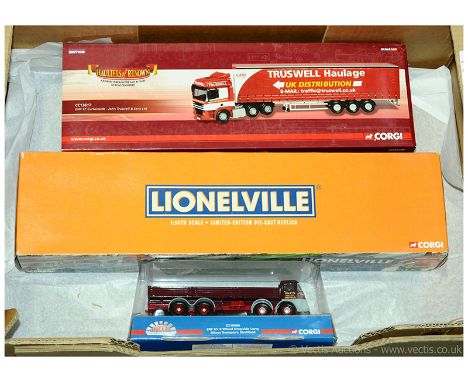 Corgi (1/50 Scale) Trucks to include US52311 "Lionelville" Mack Low Loader with Luffing Shovel; "Marques of Distinction" CC15