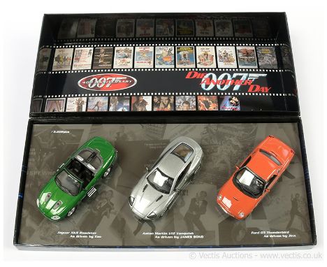 Minichamps James Bond 007 40th Anniversary Die Another Day Gift Set of 3 x 1/43rd scale Cars (1) Jaguar XKR Roadster; (2) Ast