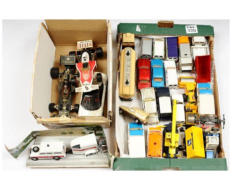 Corgi unboxed group to include Ford Escort Van; Rolls Royce Corniche; Hyster Truck with "Michelin" Container; "Warner &amp; S