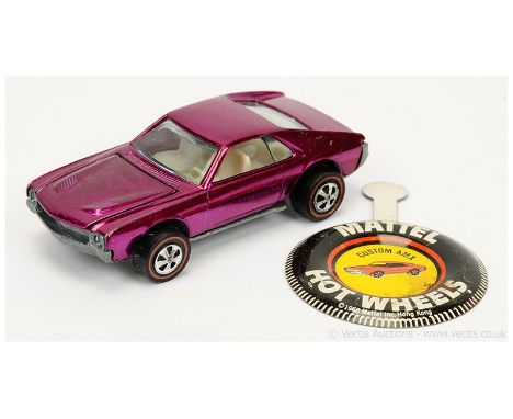 Hot Wheels (Mattel) Redline 6267 Custom AMX - metallic magenta (USA base) - Good Plus to Excellent (couple of small marks on 