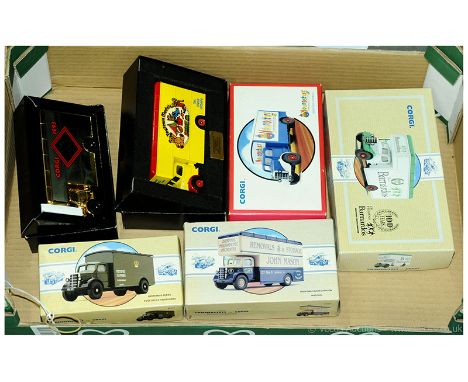 Corgi Classics - a group of Bedford Type O Vans including 97125 "Post Office Telephones"; 97087 "Barnardos"; "The Exclusive C
