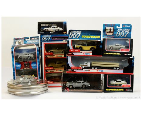 Corgi "James Bond" Group to include "Marks and Spencer" Aston Martin DB5; "The Ultimate Bond Collection" 3-Piece Set; TY07201