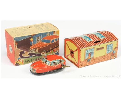 PN Toys (Philip Neidermeier of Germany) PN900 "Mystery Car" - scarce 1950's quality German made novelty car set, comprising t