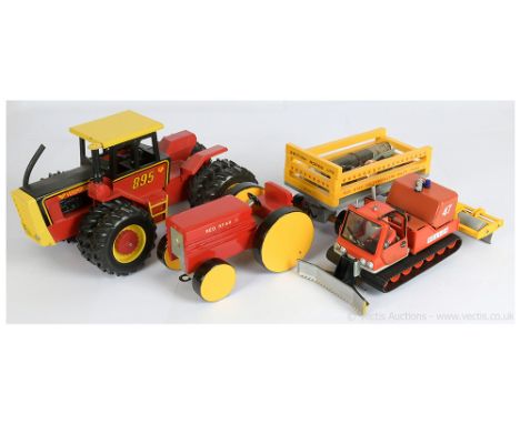 Playmobil conversion and other assorted Tractors and Figures - to include a Playmobil 1984 Tracked Vehicle, done as a "Piste 
