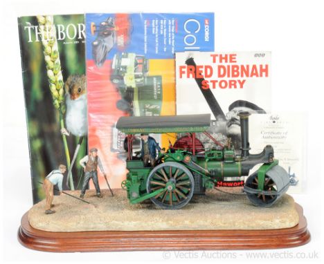 Border Fine Arts Gray's Country Collection B0663 "Betsy" - Aveling &amp; Porter Steam Roller Sculpt signed on base by sculpto