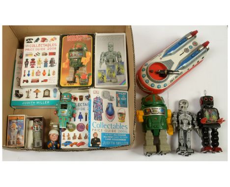 Tinplate Robots and Space Toys for restoration and other models - includes Yoshiya (KO Toys of Japan) tinplate clockwork Gear