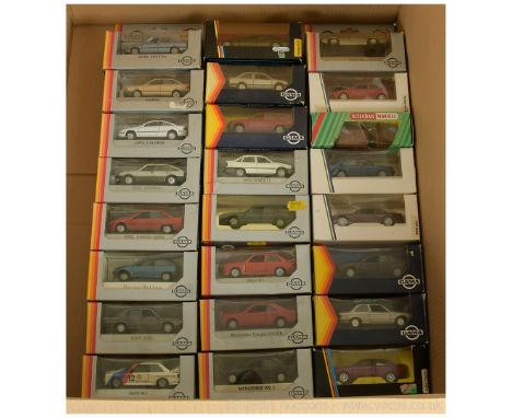 Gama (Germany) a boxed group to include Opel Calibre - white, Audi 80 - tan, Mercedes Coupe 300CE - red, Opel Cadet - white, 