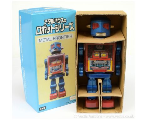 RM Toys (Japan) "Metal Frontier" tinplate battery-operated Robot - of recent limited edition production, scarce example finis