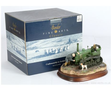 Border Fine Arts B0702 "Starts First Time" - Vintage Tractor Sculpt, signed on base by sculptor Ray Ayres &amp; artist Louise