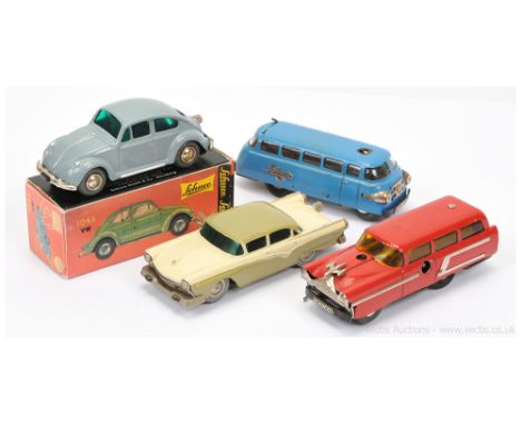 Schuco pair of diecast Micro Racers - to include 1045 Ford - two-tone sage green/cream - light wear to the edges otherwise Go