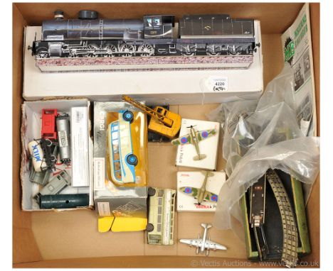 Model Trains and Diecast including Dinky Toys - comprising German tinplate Steam Locomotive as a biscuit container - Near Min