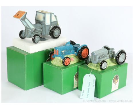 Border Fine Arts Studio James Herriot's Country Kitchen Ceramic Group; (1) A0175 Fergie Teapot; (2) A0591 Fordson Major Money