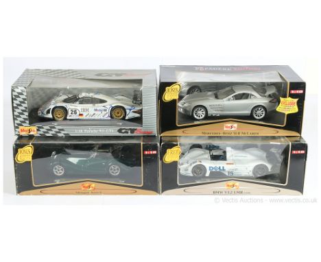 Maisto 1/18th scale group to include Porsche 911 GT1 Le Mans 1998, BMW V12 LMR Le Mans 1999, Premier Edition Mercedes Benz SL