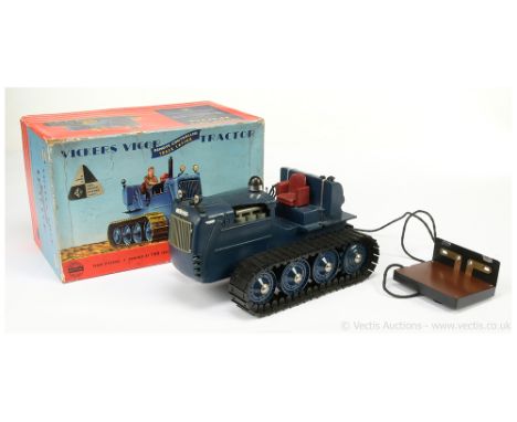 Victory Industries (UK) 1/16th Scale "Vickers Vigor Track Laying Tractor" - scarce large scale plastic battery operated tract