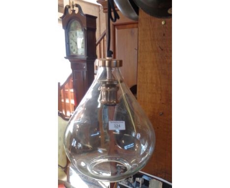 Contemporary clear glass ceiling light