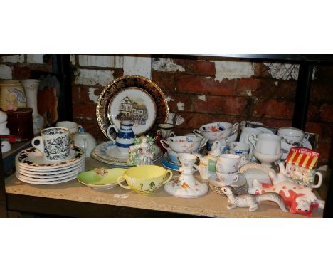 Royal Winton dish, Carltonware dish, Hornsea plates and other china