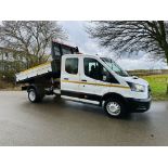 FORD TRANSIT 130 T350 *LWB - 7 SEATER DOUBLE CAB TIPPER* (2021 - EURO 6) *TWIN REAR AXLE* (3500 KG)
