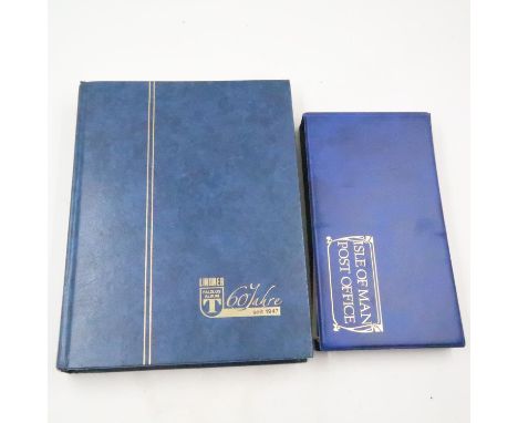 Album of Isle of Man used stamps and an album of Isle of Man mint stamp books. UK P&amp;P Group 3 (£30+VAT for the first lot 