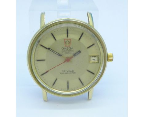 An Omega De Ville F300Hz chronometer wristwatch head
