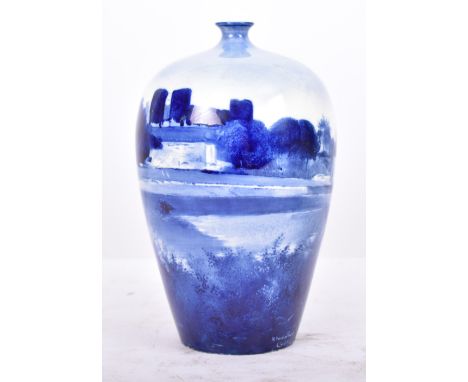 Friederick Hurten for Rhead Wardle Pottery - An early 20th century circa 1901 Rhead Wardle Pottery fine bone china hand paint
