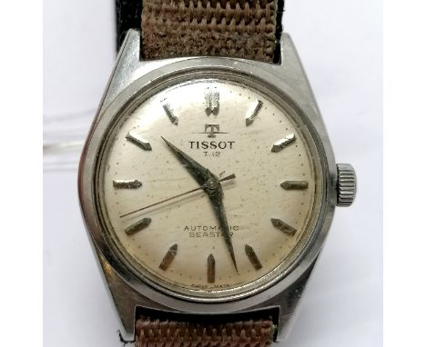 Tissot T.12 automatic seastar stainless steel wristwatch - 34mm case ~ running at time of listing ~ has wear to glass &amp; d