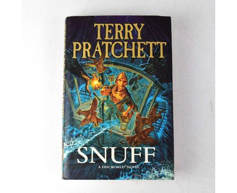 TERRY PRATCHETT; 'Snuff', a Discworld novel, bearing the author's signature and inscribed 'To Harry, Best wishes'.Condition R