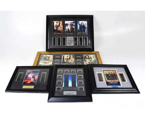 A group of film related ephemera, comprising prints and film cells, each with certificate of authenticity, for films such as 