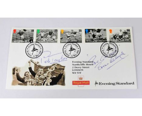NOTTINGHAM FOREST; a first day cover for 14th May 1996, bearing the signatures of Brian Clough and Peter Taylor.Condition Rep