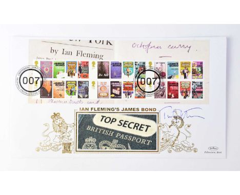 JAMES BOND; a first day cover bearing the signature of Timothy Dalton.Condition Report: We have not authenticated these signa
