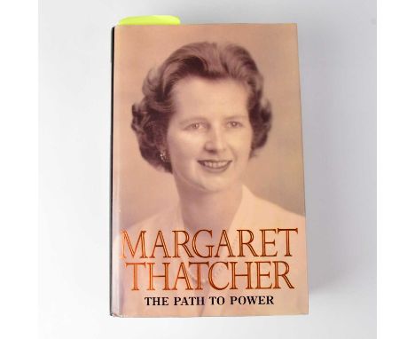 MARGARET THATCHER; 'The Path to Power', a single volume bearing the signatures of both Margaret and Denis Thatcher.Condition 