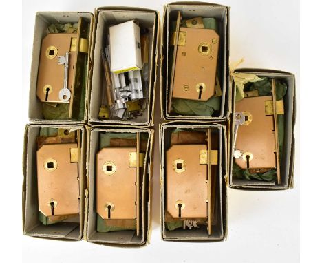 UNION; seven boxed new 'Butter's System Mortice Sash Locks No.2297', two per box, with keys (7).Condition Report:  These are 