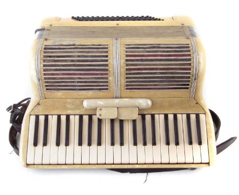 Scandalli piano accordion in case
