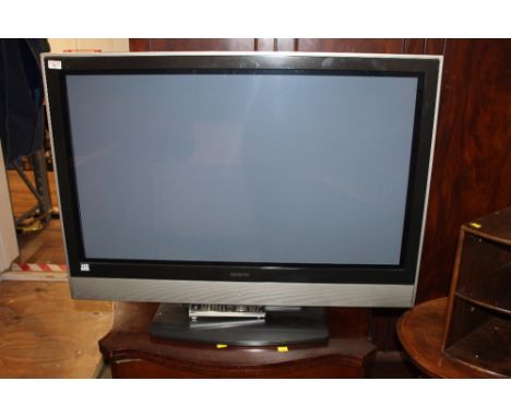 An Hitachi flat screen Television (42ins) with remote control 