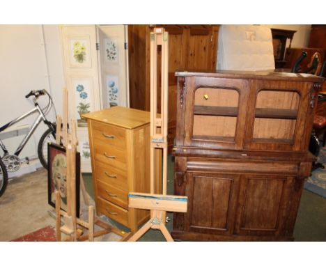 Modern light wood easel