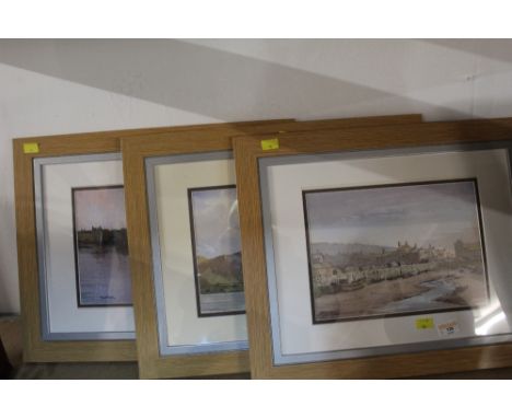 After Len Roope, two modern colour prints, and a print after Trevor Green, each mounted, framed and glazed