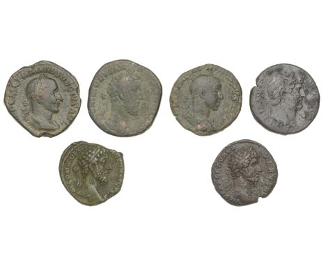 Roman Imperial Coinage, Hadrian, As, 125-7, rev. Salus standing left feeding serpent, 12.18g (RIC 828; BMCRE 1348); Lucius Ve