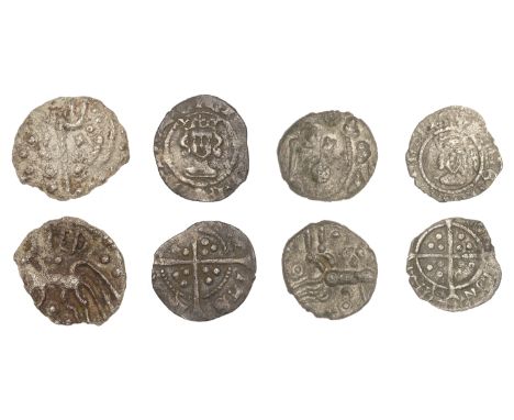 DOBUNNI, Uninscribed series, silver Unit, moon head right, rev. triple-tailed horse right, flower motif below, crescent above