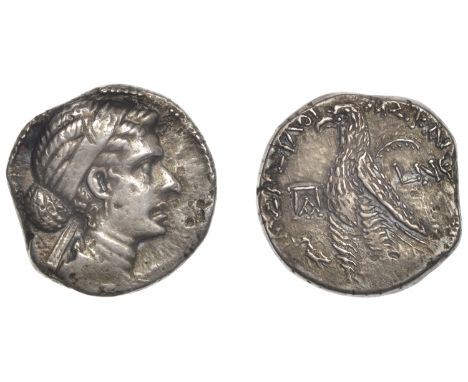 PTOLEMAIC KINGS OF EGYPT, Kleopatra VII, Tetradrachm, yr 55 [50-49], a late 19th century electrotype copy (cf. BMC Palestine 