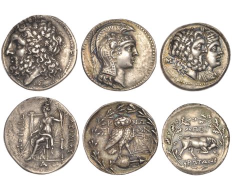 KINGDOM OF EPIRUS, Pyrrhus, Tetradrachm, 297-72, a late 19th century electrotype copy (cf. Head pl. 37, 17); EPIROTE REPUBLIC
